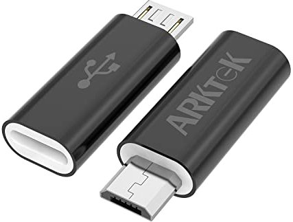 ARKTEK Adapter USB C auf Micro USB, 2 Stücke USB Typ C (Female) zu Micro-USB (Male) Adapter Unterstützt Charging & Sync für Galaxy S7/S7 Edge, LG G4, Nexus 5/Power Bank