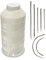 Haobase Bonded Nylon Hilo de coser 1500 yardas T70#69 para cuero, bolsos, zapatos, lona, tapicería