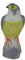 Velda Adler gelb 40cm Kunststoff Gartendeko Dekofigur Garten Adlerfigur Gartenfigur