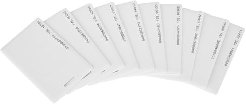 RFID Readable Access Card/Proximity Door Control Entry Access Card/White Thin Cards Support Rewrite 10pcs