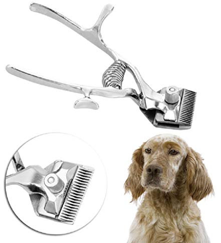 Youlin Professionnel Tondeuse a Cheveux Manuelle pour Chiens,Tondeuse de Toilettage Métal,pour Animaux Métal Clipper Trimmer