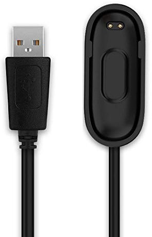 subtel® Ersatz USB Kabel kompatibel mit Xiaomi Mi Band 4 Smartwatch Ladekabel Smartwatch Connector auf USB A 2.0 Datenkabel 1A, Sportuhr Fitness Uhr