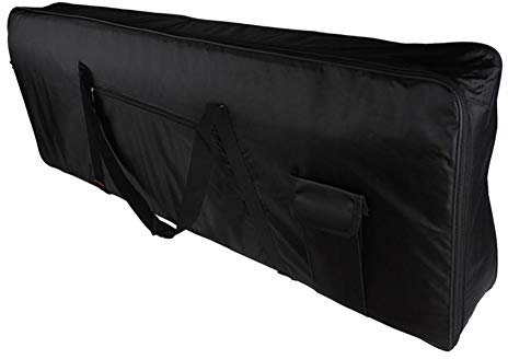Exuberanter Borsa per Tastiera 76 Tasti - Custodia per Tastiera76 Tasti, Portatile Impermeabile, Custodia per Pianoforte in Tessuto Oxford Riempito (117x44x14cm, Nero ) Physical