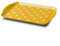 Zeal G201M Plateau de service en mélamine Motif pois Moutarde 30 x 21 cm