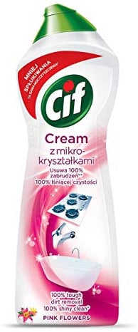 Cif Cream Pink Flowers Milch mit Mikroperlen 780g