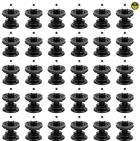 30 PCS Car Interior Door Card Trim Clips Car Panel Mounting Trim Clips Durable Plastic Bumper Fastener Clips For Car Boots Interior Doors Trim Panels(Black)