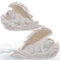 mtb more energy Deko Engel ''Sweet Dreaming Angels'' - Set aus 2 schlafenden Miniatur-Engelchen Schutzengel - Breite 6 cm - Dekoration Figur Babyengel