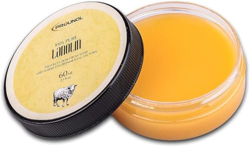 Prounol Lanolin Wollfett Anhydrat, wasserfreie Zugabe für Kosmetik für Pflege Trockener Haut 60ml