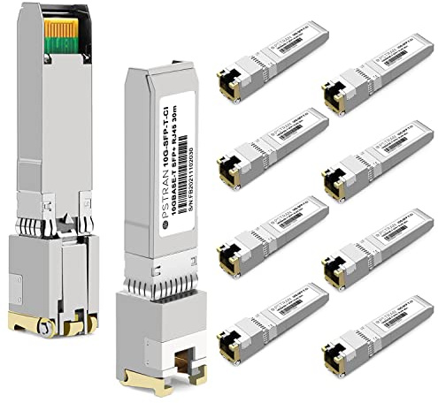OPSTRAN 10GBASE-T SFP+ till RJ45 koppar sändtagarmodul kompatibel med Cisco SFP-10G-T-S 10G SFP+ 30m Cat6a/7 10-pack