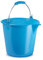 CABLEPELADO Cubo Plástico de Limpieza y Jardín, Doméstico, para Fregona, 22 cm Alto x 28 cm Diámetro Superior, Capacidad 7 Litros, Asa de Agarre, Azul