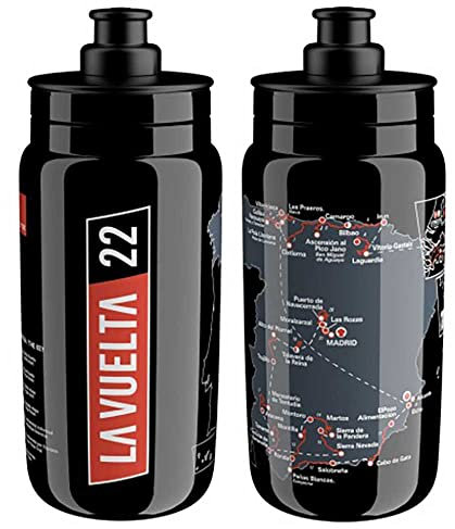 Elite Bidon Fly Retour Espagne Sport, Noir (Noir), 550ml