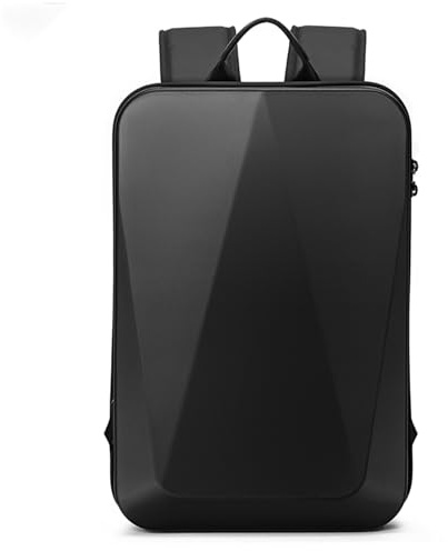 VARLIVOO Mochila Portátil Hombre Impermeable, Mochila para Ordenador Portátil de 15,6 Pulgadas con Puerto USB, Antirrobo, Mochila de Negocios para Trabajo, Viaje y Uso Diario, Negro A, Estándar