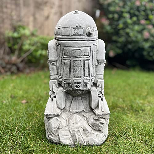 Onefold - STAR WARS R2-D2 Stone Garden Ornament GARDEN STATUE HAND CAST STONE Figurine | Frost Proof Patio Home Decor