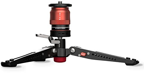 IFOOTAGE Mini Kamerastativ,Mini Stativ Kamera,Tischstativ für Fotografie,Handy Stativ mit Pedalsperre,für Sony, Nikon,Canon DSLR,Nutzlast bis zu 17,64 lbs/8 kg,Cobra 3 Low Profile Minipod CB3 Base-P