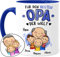 Tassenliebling® Opa Tasse personalisiert mit 1-3 Enkelkindern - Blau - Für den besten Opa der Welt - Vatertagsgeschenk oder Geburtstagsgeschenk - Geschenk Opa mit Enkelsohn Enkeltochter