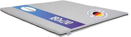 M line | Wave Topper | Matratzentopper 180x210cm - Kaltschaum Topper - Optimale Unterstützung - Atmungsaktiv - 10 Jahre Garantie, Weiß