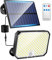 One Fire Solar Lights Outdoor Garden Light,[190LED+3 Modes+Remote] Solar Security Lights Outdoor Motion Sensor, 2200mAh IP65 Solar Wall Light for Front Door, Yard, Garage, Garden