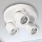 Miratic Luminaria de Pared y Techo - Aplique Pared Interior - GU10 Sustituible máx. 12 W (Bombilla no incluida) IP20 (base circular - 3 cabezas, Blanco)