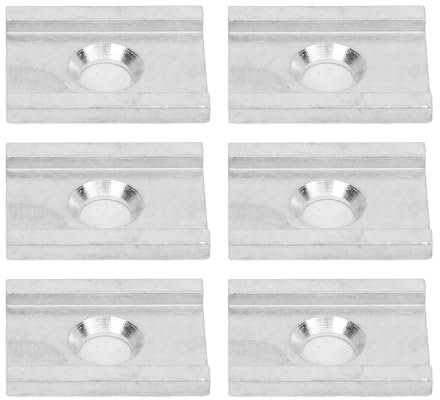 Acouto 6-Teiliger Aluminium Kajakadapter Eloxierte Dichte Verbindung Schienenadapterplatten mit O-Ring für FeelFree-Kajaks, Johnny Boats und 3 Waters-Kajaks