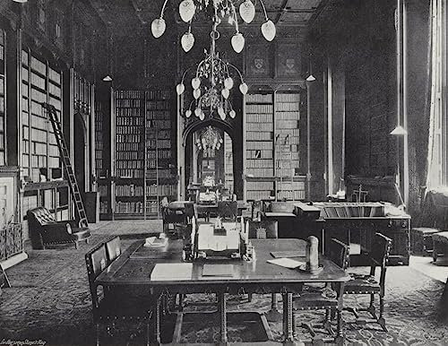 MSTECO Leinwanddruck Und Poster Wandkunst Bild Reproduktion Die Bibliothek Des House of Lords Von J Benjamin Stone für Wohnkultur 60x90cm