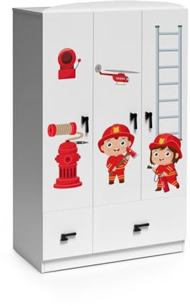 PLASTIKO - Exklusiver Kinder-Kleiderschrank mit einzigartigem Design – Stilvolle und praktische Aufbewahrungslösung für das Moderne Kinderzimmer 60X110X190 cm