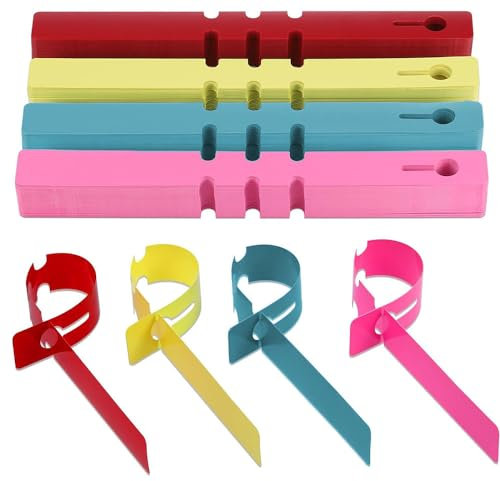 Armastuse Etichette per Piante, 400 Pezzi Marcatori Piante Plastica, Etichette Alberi Colorate, Tag Pianta Impermeabili, Etichette Avvolgenti per Giardini, Vivai, Piante