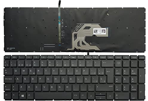 Teclado de Computadora Portátil Compatible para HP ProBook 450 G6 G7 455 G6 G7 455R G6 G7 Español Retroiluminación