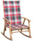 ZEYUAN Schaukelstuhl mit Auflage, Gartenmöbel, Gartenstuhl, Gartensessel, Lounge-Sessel, Terrassenstuhl, Outdoor Chair, Bambus