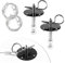 2Stk Bonnet Schnellverschluss Lock - Edelstahl Motorhaubenschloss Mit Racing Lanyard Reduce Shaking - Universelles Auto-tuning Auto-gadgets Passend Für Pkw Lkw SUV (Schwarz)