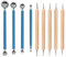 Bastelschrank Mit Ausklappbarem Tisch Nagelspitzen Mix Dotting Dot DIY 9 Teile/satz Werkzeuge Kunsthandwerk & Nähen Home-Office-Dekor (multicolor, One Size)