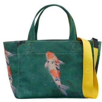 DOGO Femme Vegan Tote Bag, Koi, Taglia unica, Modern