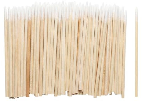 Bastoncillos De Algodón De 600 Puntas, Bastoncillos De Algodón De Madera, Aplicadores De Mini Barra, Aplicadores De Maquillaje De Ojos De Algodón, Hisopos De Maquillaje Con Punta