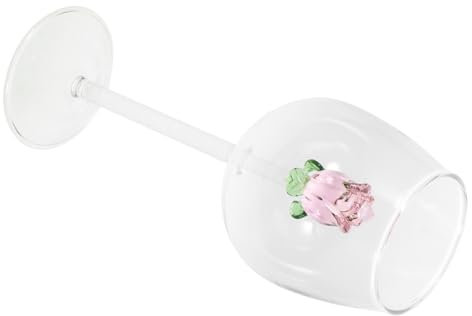 MOLUCKFU Ballon-weinglas Wiederverwendbarer Trinkglas Getränkeglas Glasbecher Weinglas Dekorativer Trinkbecher Rotweinglas Kreativer Becher Wiederverwendbarer Becher Barbecher