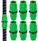 Lot de 6 kits de réparation de tuyau d'arrosage extensibles, accessoires de réparation de tuyau, connecteurs femelles mâles compatibles avec tuyau d'arrosage extensible de 7,6 cm, 15,2 cm, 20,5 cm,