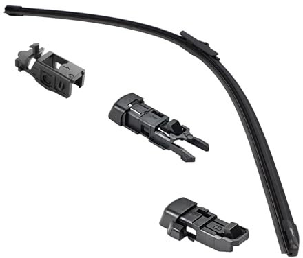 cartrend Flachbalkenwischer FB70, Länge: 700mm, Auto Scheibenwischer aerodynamisch, Wischerblatt für Frontscheibe, schwarz, 1 Stück