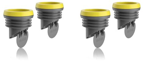 GIWFBQTR 4 Stück Toilettenflansche, Wachsringe mit Rückflussverhinderer, Ventil - Dicker Wachsring für Toilettenschüssel, Passend für 3,2-4 Abwasserleitungen