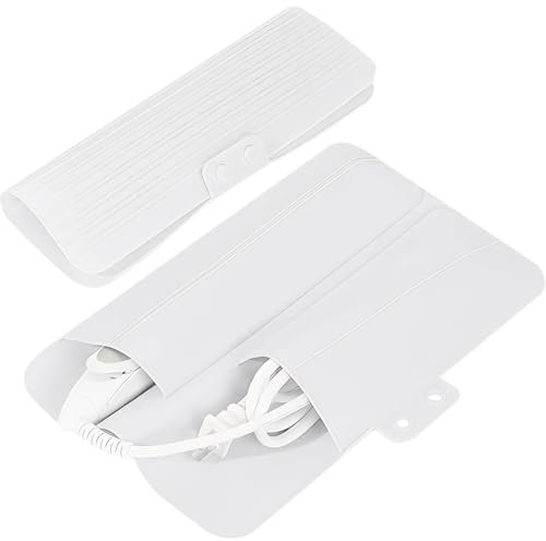 COYUN Alfombrillas de Silicona Resistentes al Calor, Funda Térmica Plancha Pelo, Plegable para Alisar el Cabello de Viaje, Protección Contra el Calor Adecuada para Rizadores