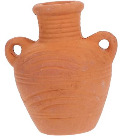 CAXUSD Mini Maceta De Terracota Maceta Miniatura para De Flores Diseño Retro Contenedor para Plantar Suculentas Pequeñas para Decoración De Interior