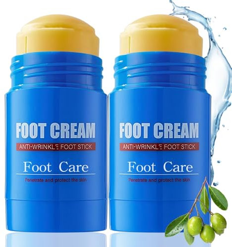 2PCS Vase-line Foot Cream Stick,Foot Repair Cream for Cracked Heels and Dry Skin,Vase-line Intensive Care Deep Moisturiser Stick, Foot Balm for Calluses and Severe Dry Feet,Softens Exfoliates,Portable