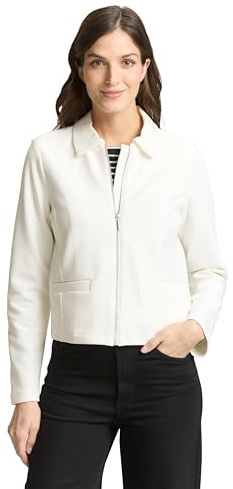 Tom Tailor Damen Regular Fit Jacke mit Reißverschluss