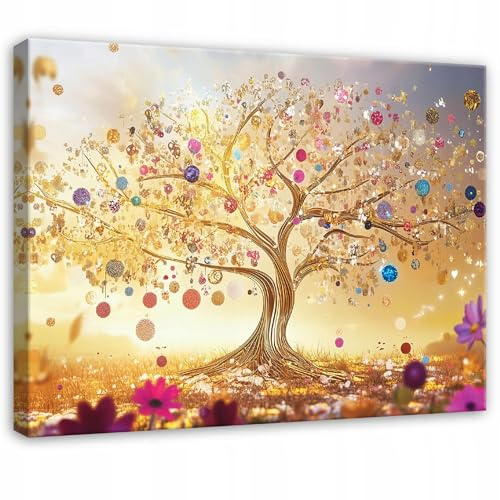 WallArena Stampa su tela Albero di Gustav Klimt 120x80 cm
