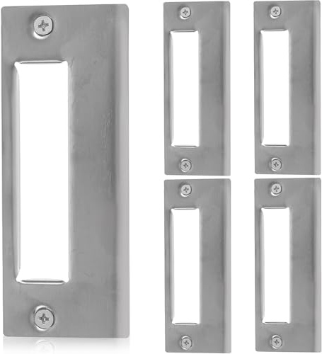 Sewroro 5 Stück Teiliges Tür schließblech aus Robustem Stahl Verstärkt Türrahmen für Mehr Inklusive Schrauben Einfache Montage Geeignet für Zimmertüren und Türverstärkung Langlebig und