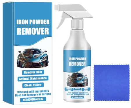 Car Rust & Iron Particle Remover Spray, Iron Fall Out & Rust Stain Remover for Car – Heavy Duty Alloy Wheel Cleaner, Metal Tools Rust Dissolver (1PC)