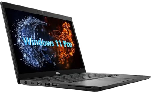Dell Latitude 7490 Ordinateur Portable Professionnel, écran FHD 14 Pouces (1920 x 1080), Intel Core i5-8350U, 8 Go de RAM, SSD de 256 Go, Clavier QWERTY américain, Windows 11 Pro (reconditionné)