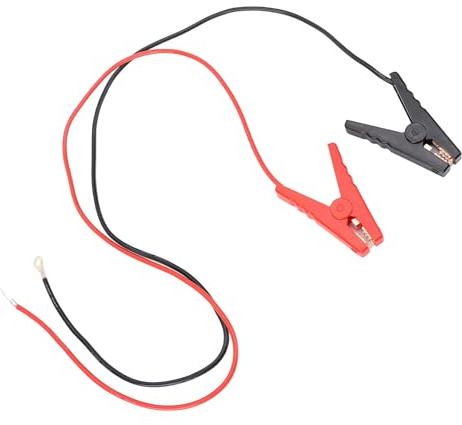 Phefop Connettori per Cavi per Recinto Elettrico, Cavi di Collegamento in Plastica da 100 Cm con Clamp/Holder per Caricabatterie per Recinto Elettrico Solare e di Messa a Terra