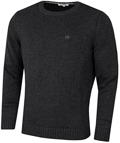 Calvin Klein Mens Campus Crew Neck Sweater - Charcoal Marl - XXXL