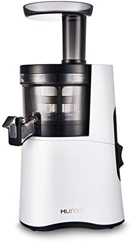 Hurom H-AA Presse-agrumes lent, blanc | Haut rendement | Moteur silencieux de 150 W | Sans BPA | Chambre de 500 ml | Presse lente | Assemblage rapide et facile | Presse-agrumes à froid