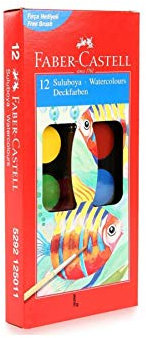 Faber-Castell Aquarelle 12 couleurs petite (5292 125401)