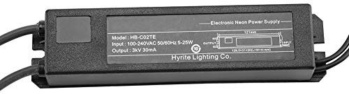HB-C02TE 3KV 30mA Netzteil for Glas Neon Sign Elektronische Neonlicht Bier Zeichen Bar Lichter Transformator mit Wärmeschrumpfschutzrohr