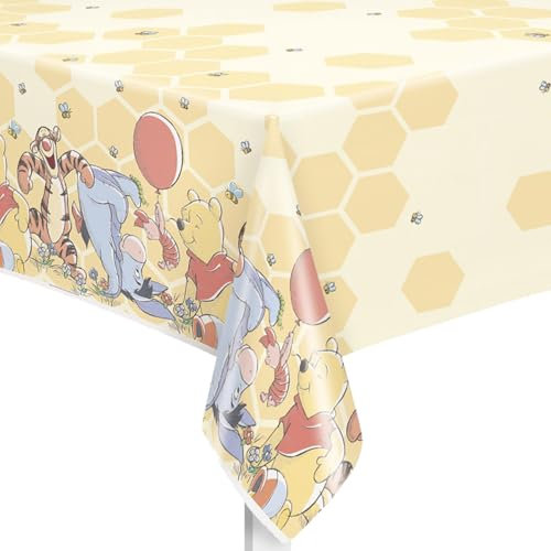 Unique Industries, Inc. Winnie The Pooh - Happy Honeycomb- Plastic Table Cover (1ct)